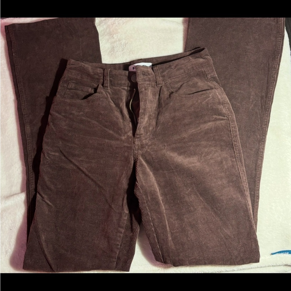 Brown, corduroy, boot cut pants from Tilly’s (Brand new)